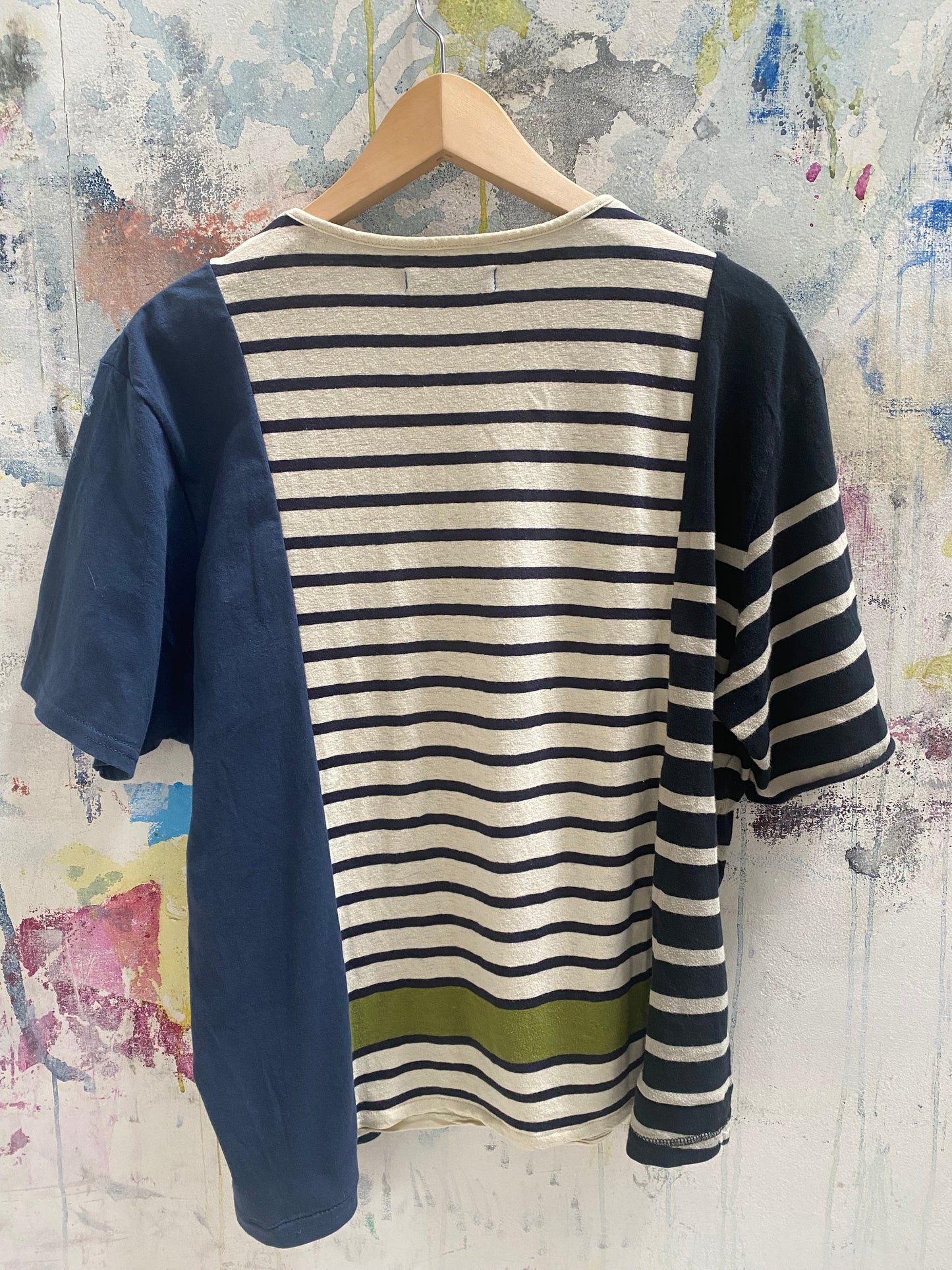 Stripes Tee triptych style 8007 size M