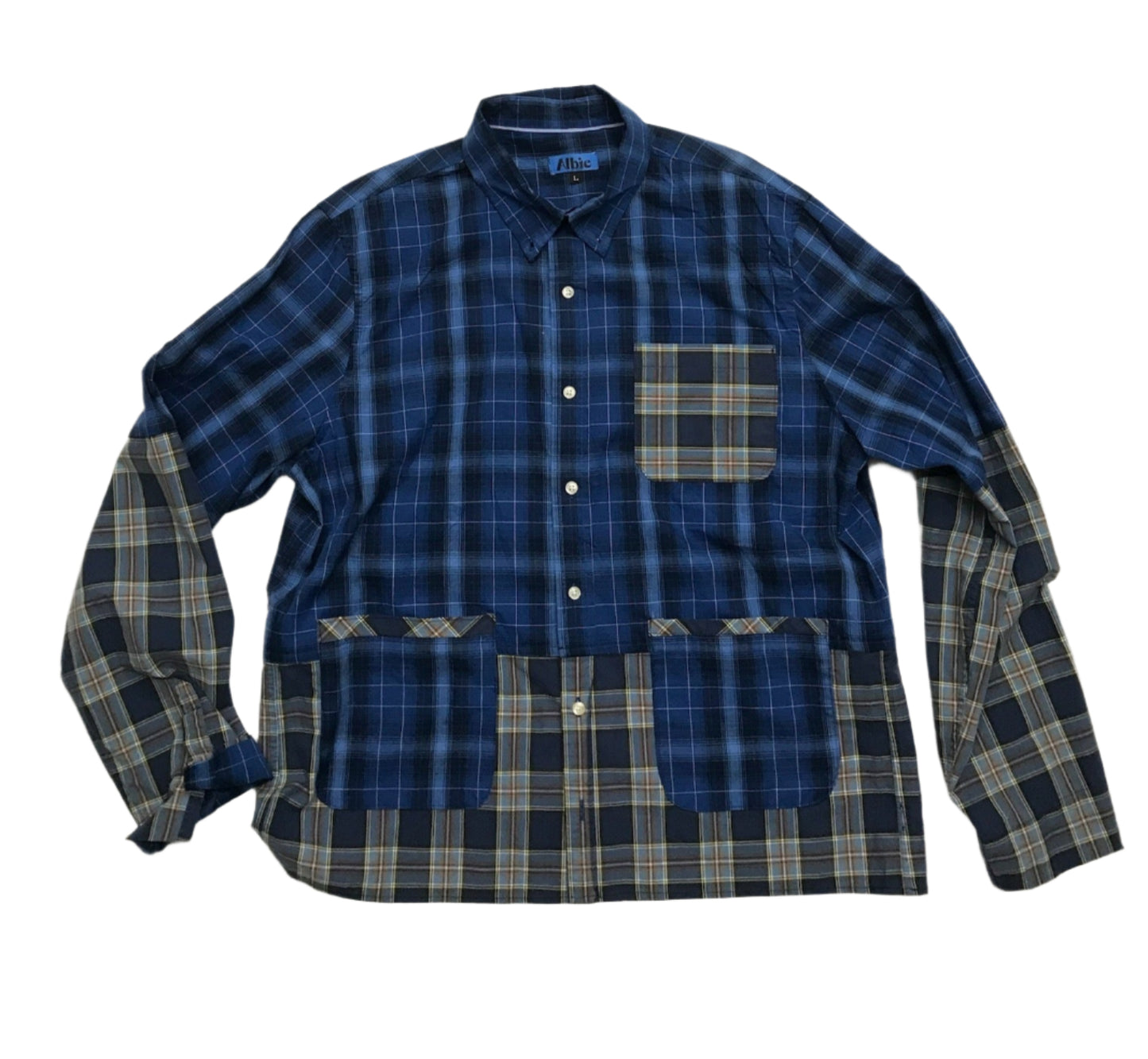 Shacket- Two shirts become one Shacket -Plaid Button-Down, Size L