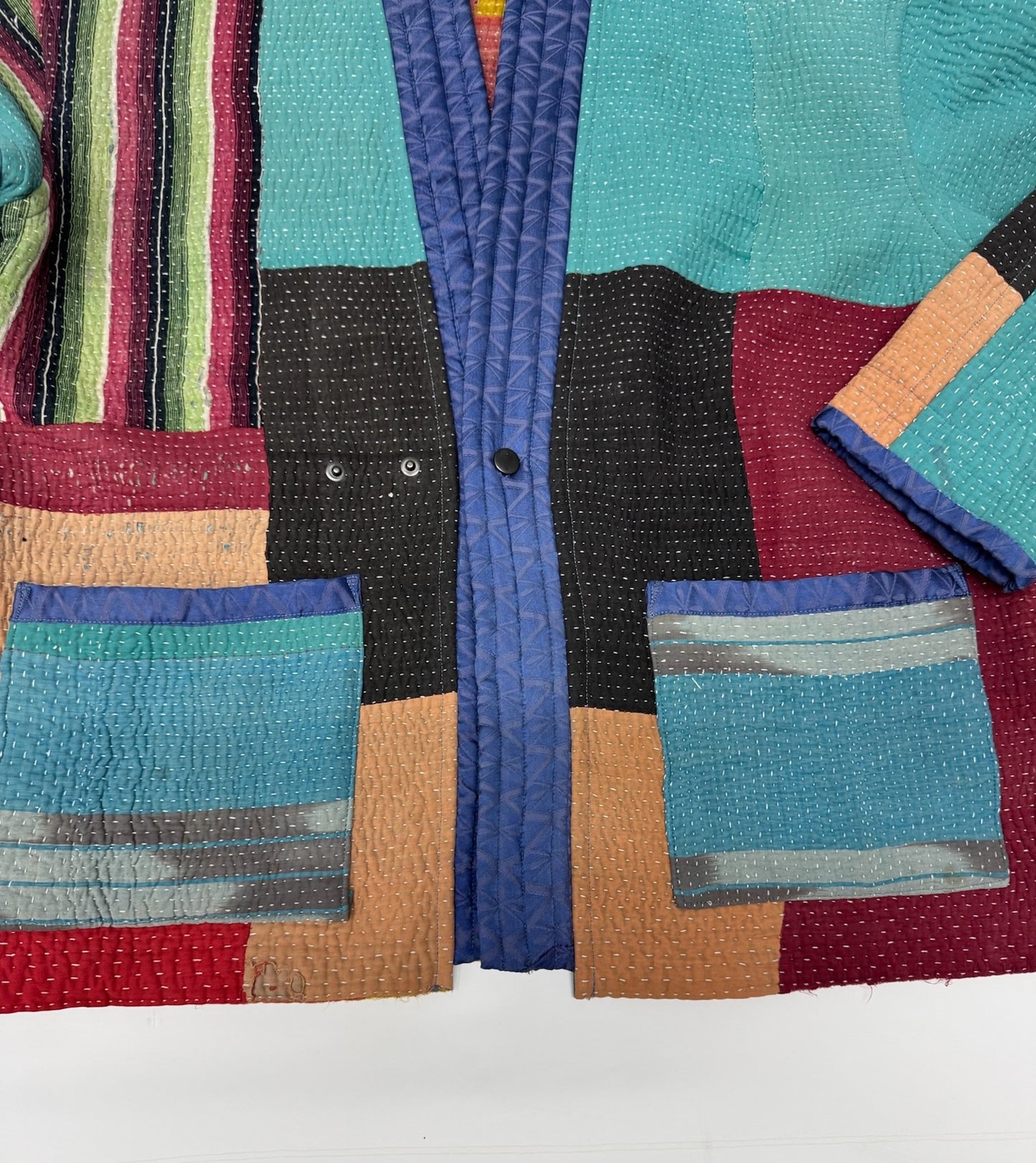 Kantha Kimono Jacket (*patchwork squares)