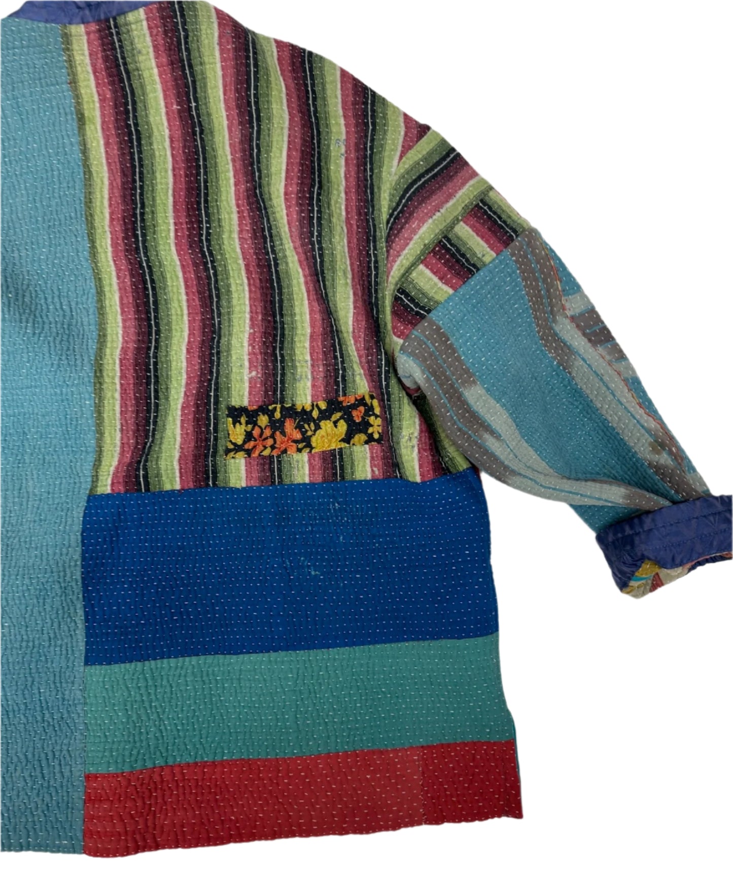 Kantha Kimono Jacket (*patchwork squares)