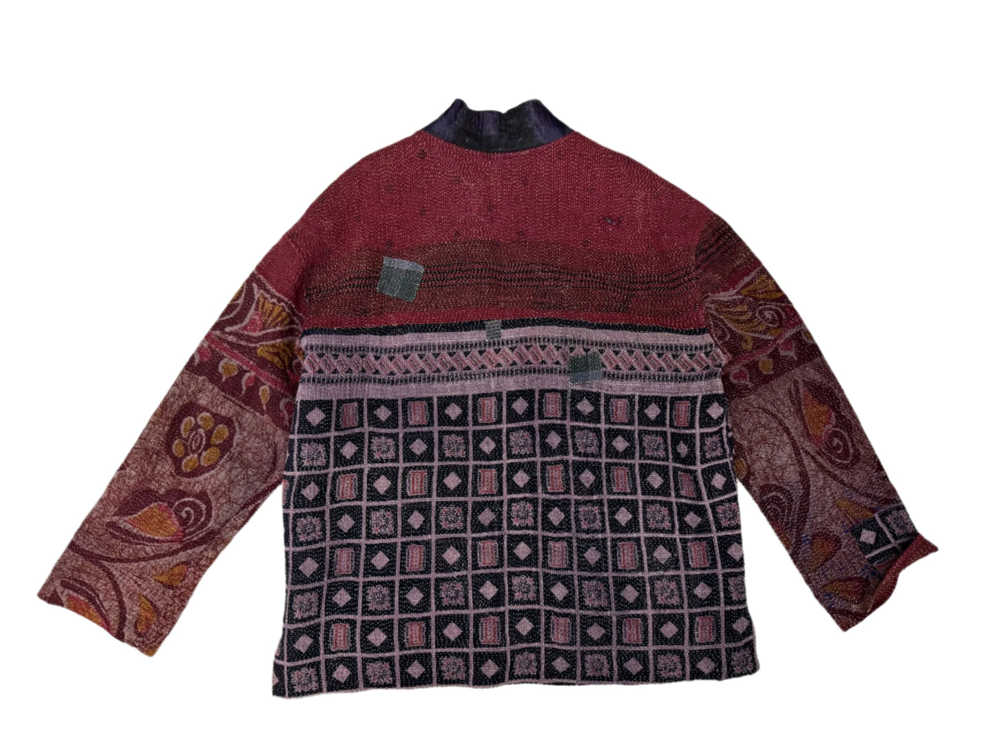 Kantha Kimono Jacket (paisley/ block print)