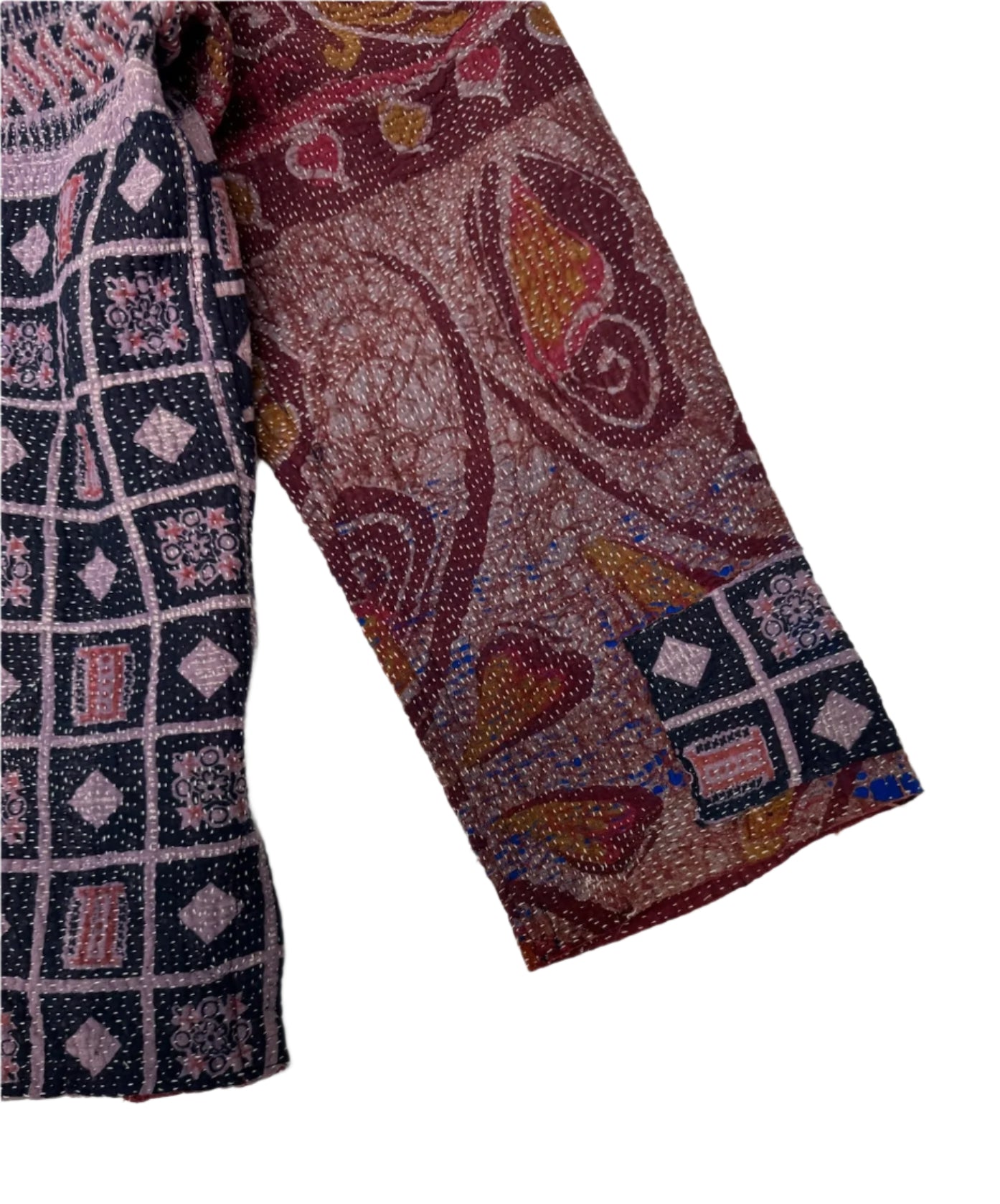 Kantha Kimono Jacket (paisley/ block print)