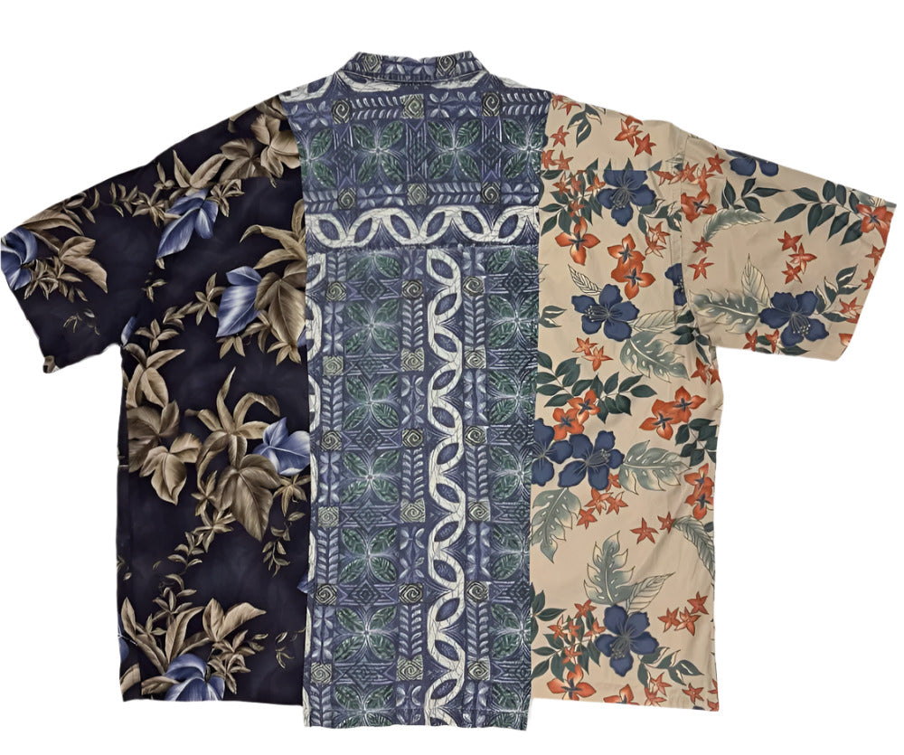 Hawaiian Tiles Triple Shirt Size XL