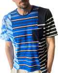 Stripey triptych tee 8005 size M