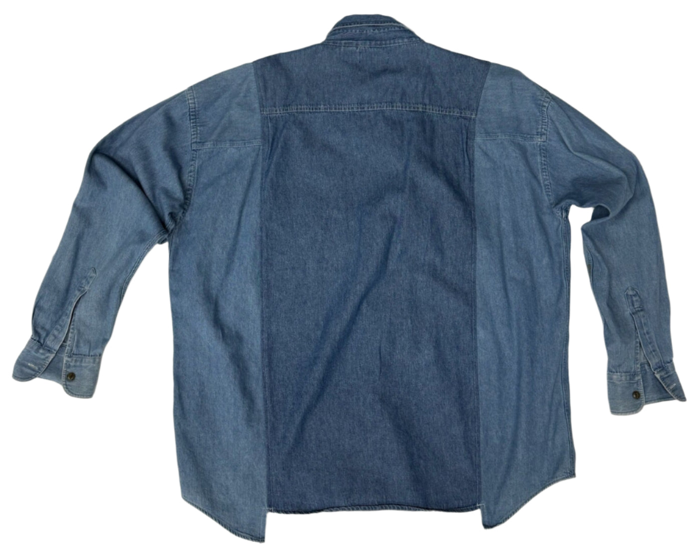 Mens Extended Play Triple Pocket Benzo Chambray Shirt size XL