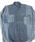 Mens Extended Play Triple Pocket Benzo Chambray Shirt size XL