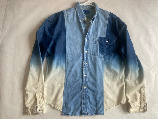 Mens ‘Extended play’ chambray/ denim shirt #5008 M