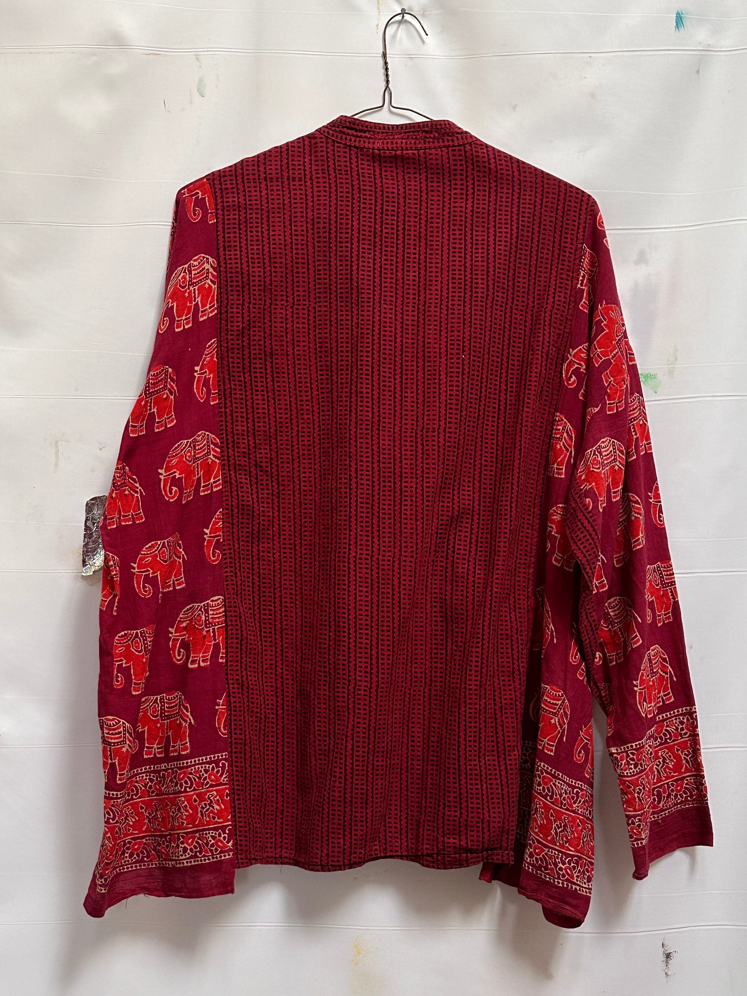 Collarless ‘Extended Play’ Shirt size L