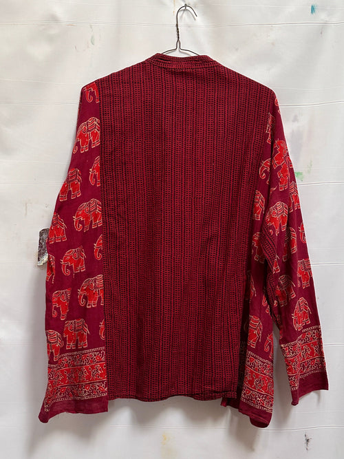 Collarless ‘Extended Play’ Shirt size L