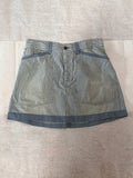 Upcycled Hickory Workwear Skirt