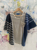 Stripes Tee triptych style 8007 size M