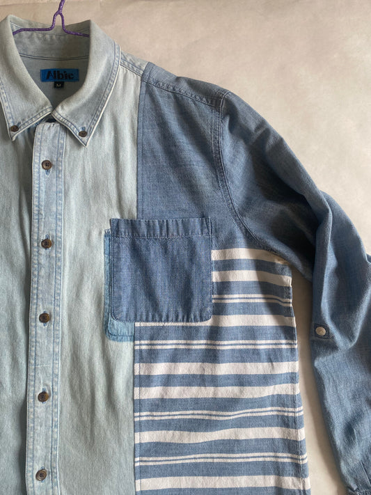 Mens ‘Extended play’ chambray shirt #5007 M