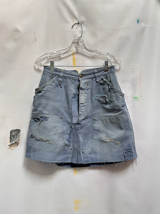 Patched Up Denim Skirt
