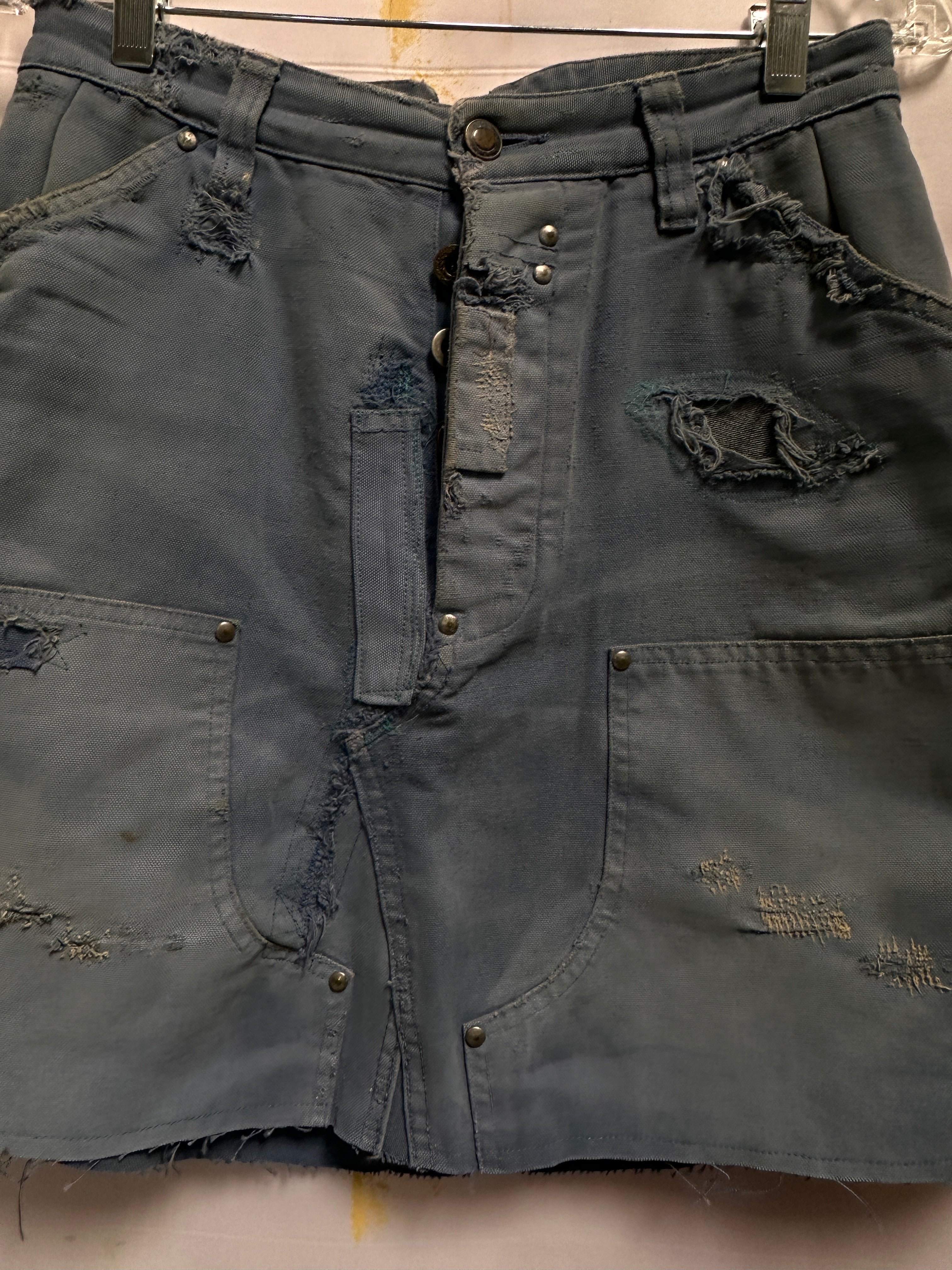 Patched Up Denim Skirt