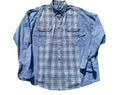 Registered Extended Play Chambray Plaid Shirt 5016 size XL