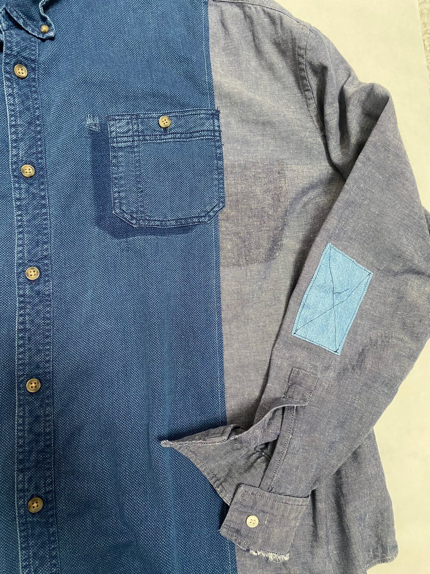 Mens ‘Extended play’ denim shirt #5013 xL