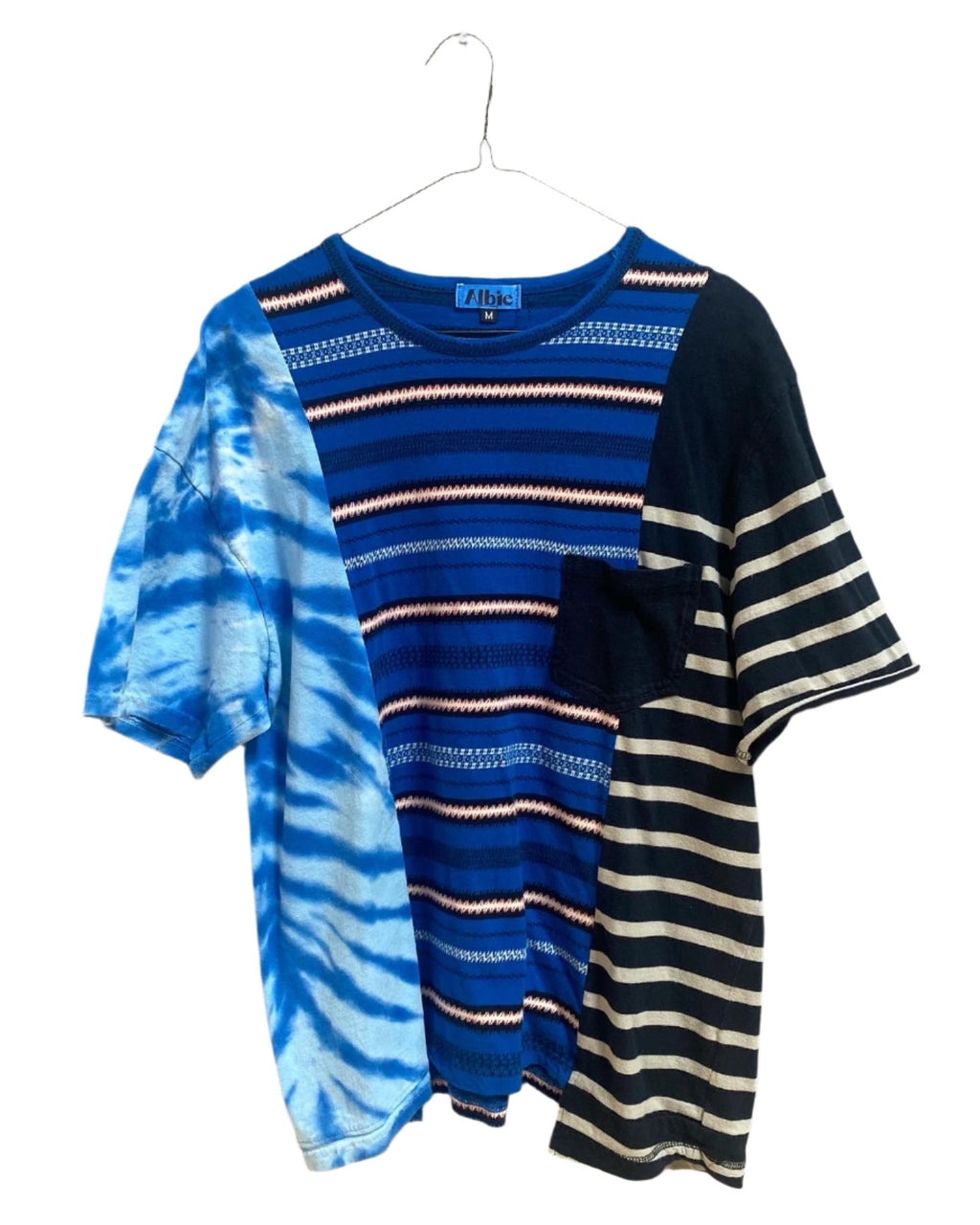 Stripey triptych tee 8005 size M