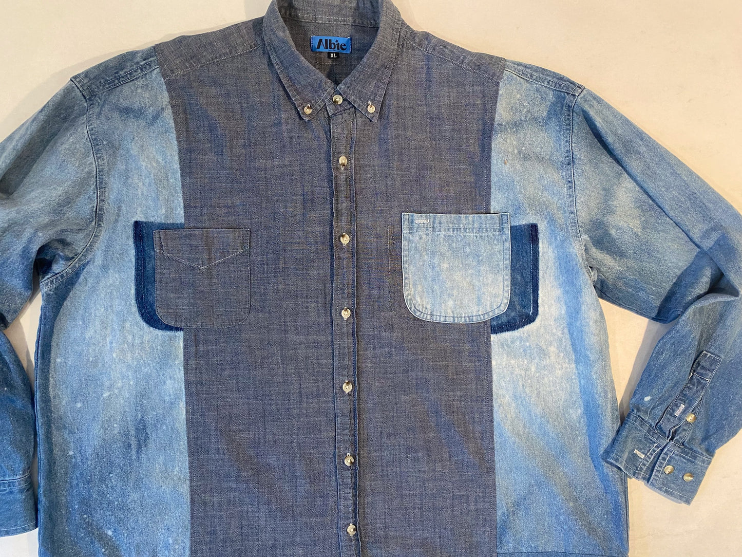 Men “Extended play” Chambray Shirt 5015 size L