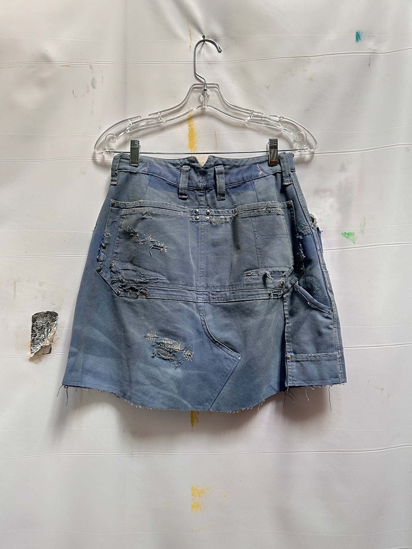 Patched Up Denim Skirt
