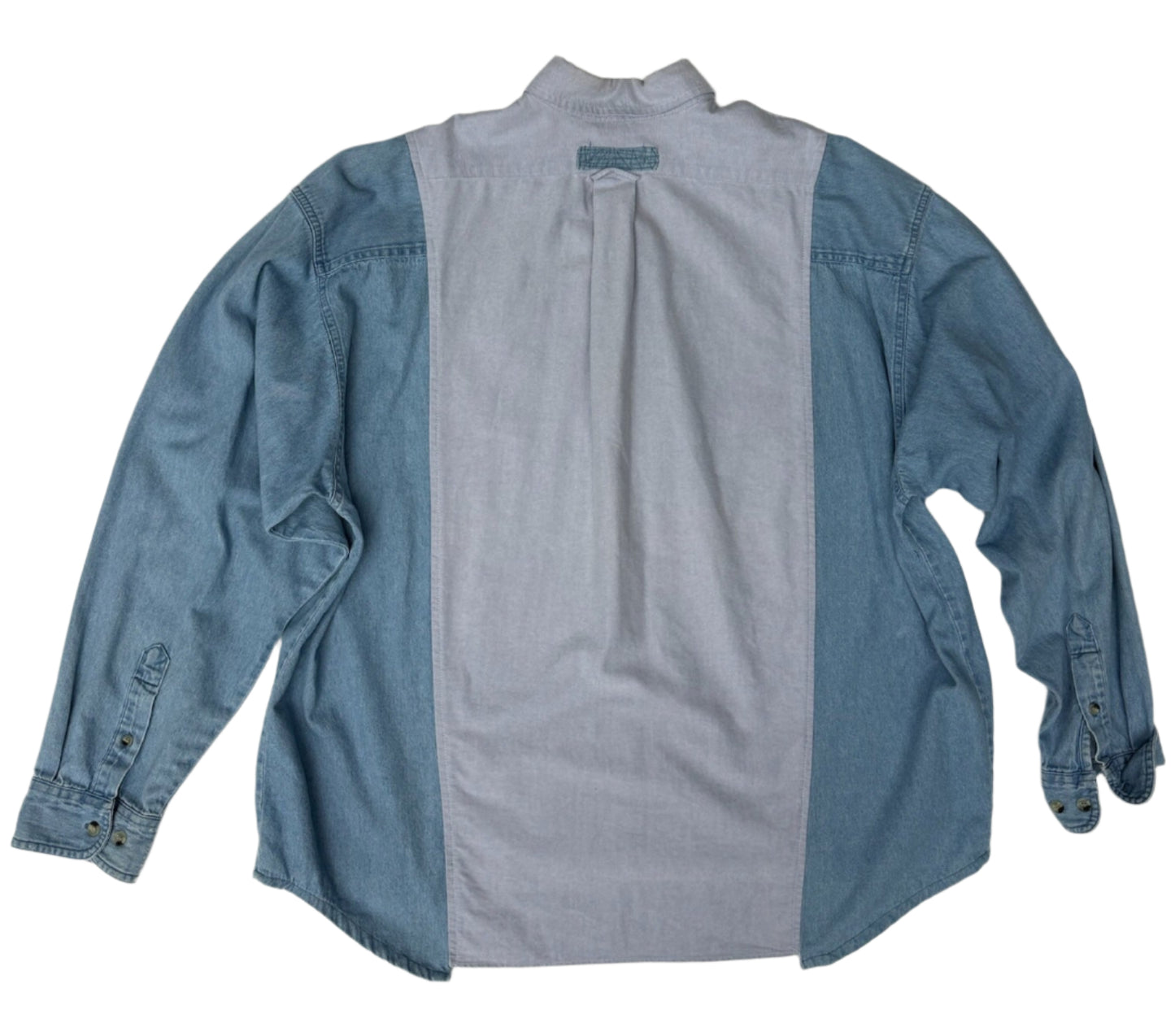 Mens Extended Play Flap Pocket Chambray Shirt size L