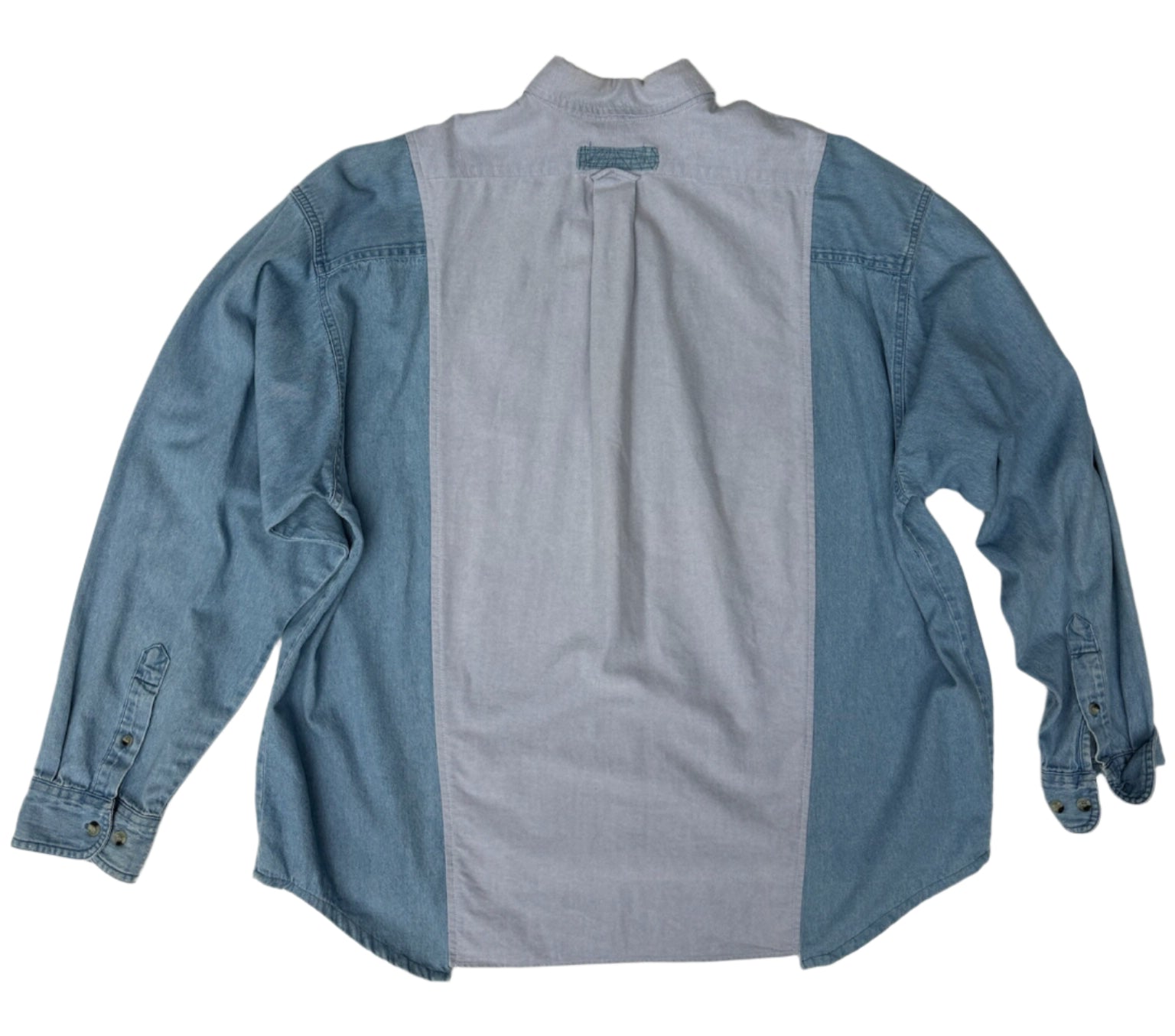 Mens Extended Play Flap Pocket Chambray Shirt size L