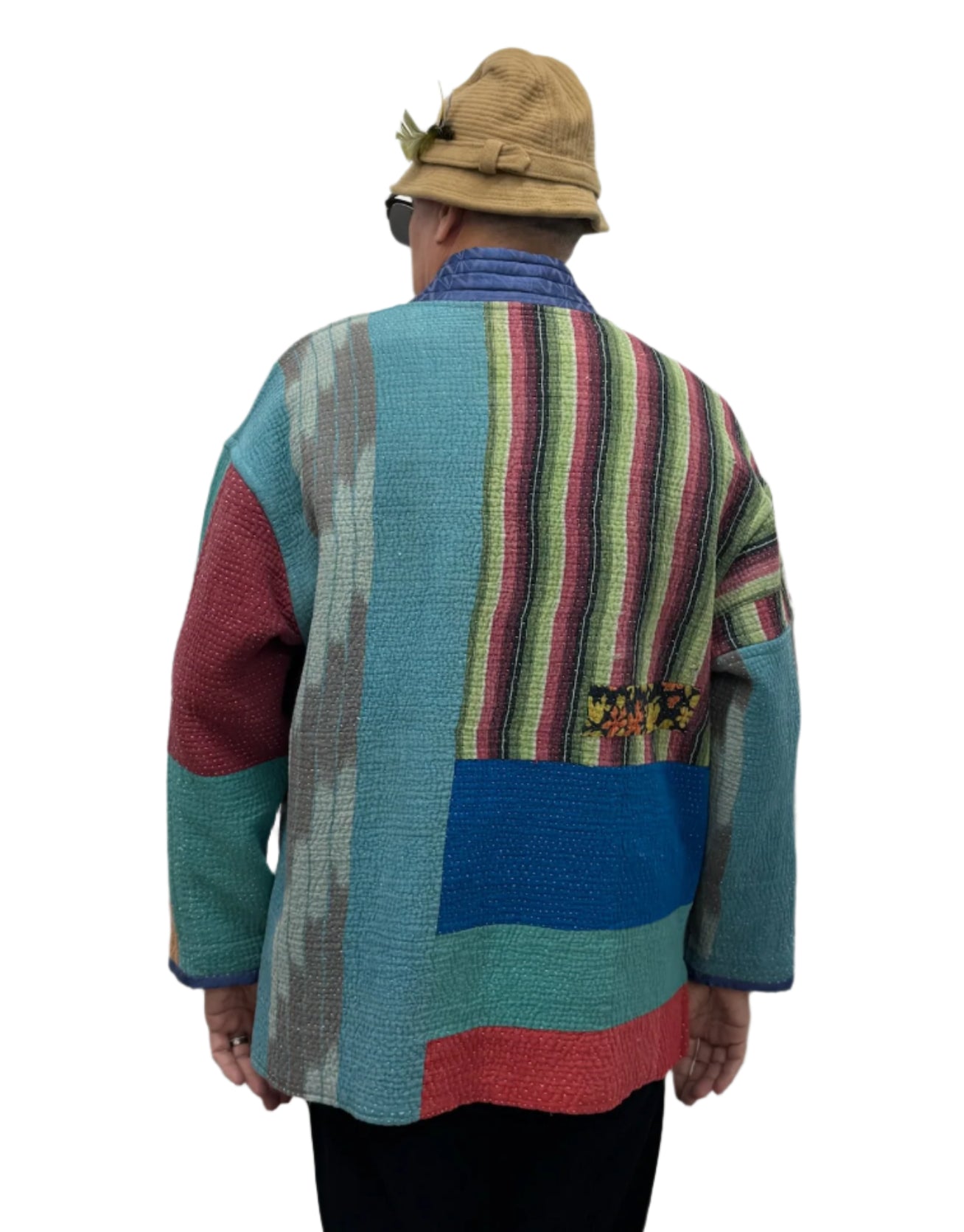 Kantha Kimono Jacket (*patchwork squares)