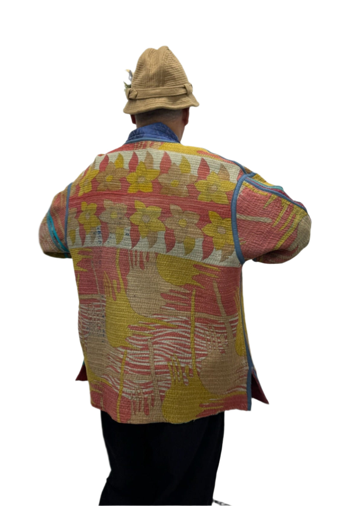 Kantha Kimono Jacket (*patchwork squares)