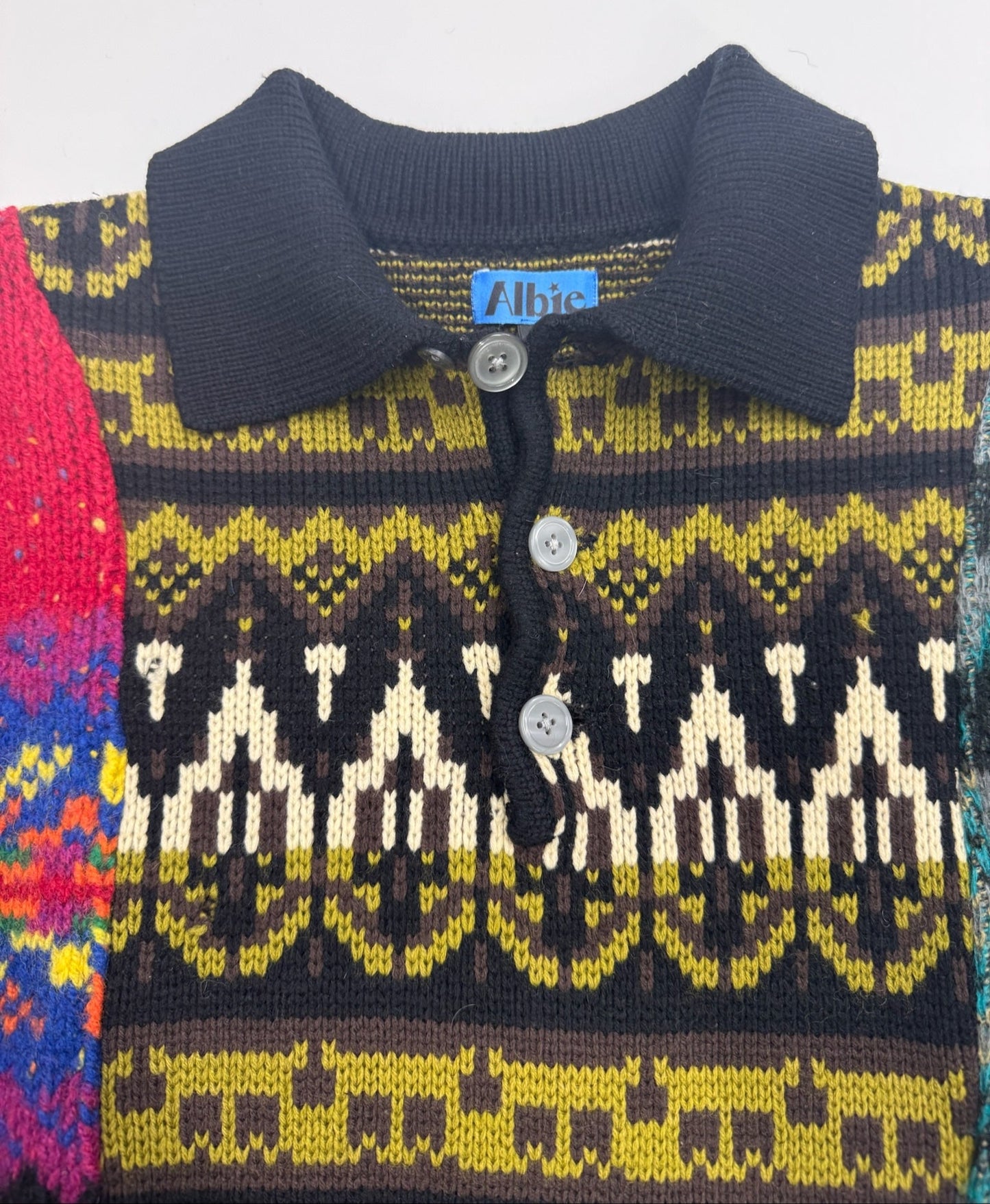 Triple Warmth Polo Collar Sweater - Size S