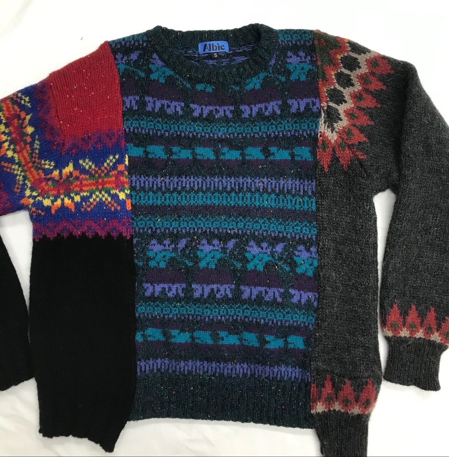 Triple Warmth Fairisle Crew Neck Sweater - Size S