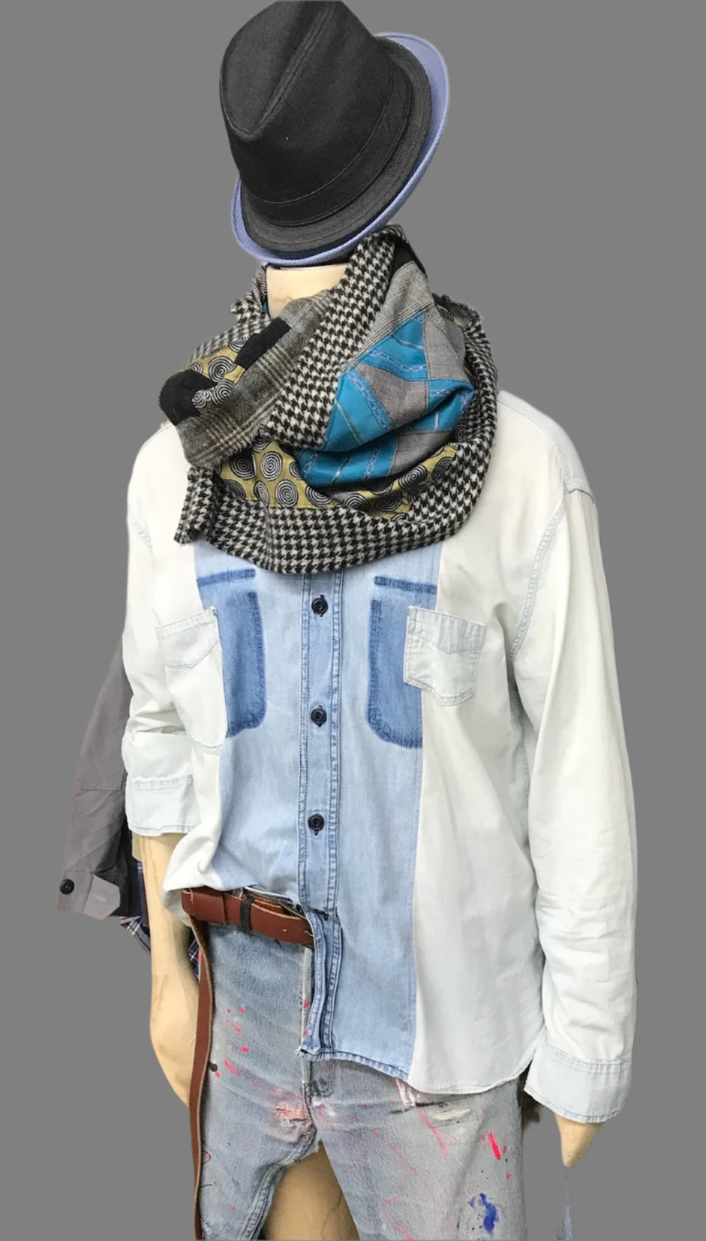 Extended play- Denim weight,3 panel Medley shirt 5045 size L