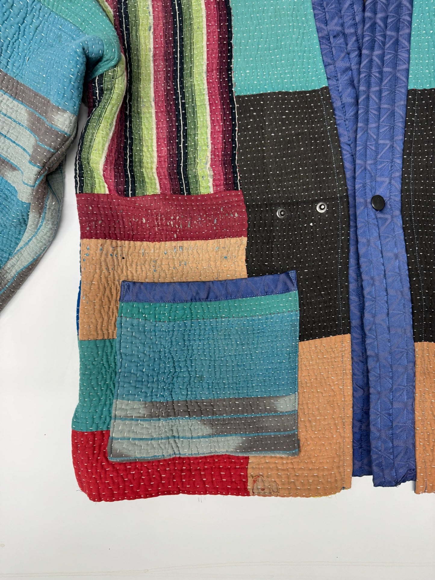 Kantha Kimono Jacket (*patchwork squares)
