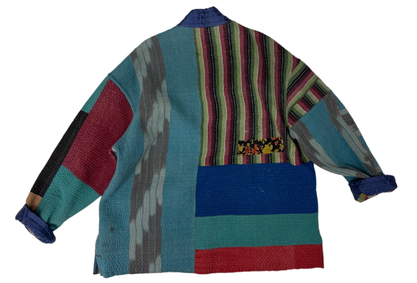 Kantha Kimono Jacket (*patchwork squares)