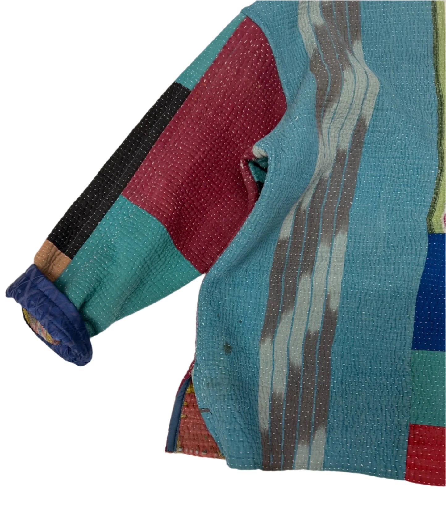 Kantha Kimono Jacket (*patchwork squares)