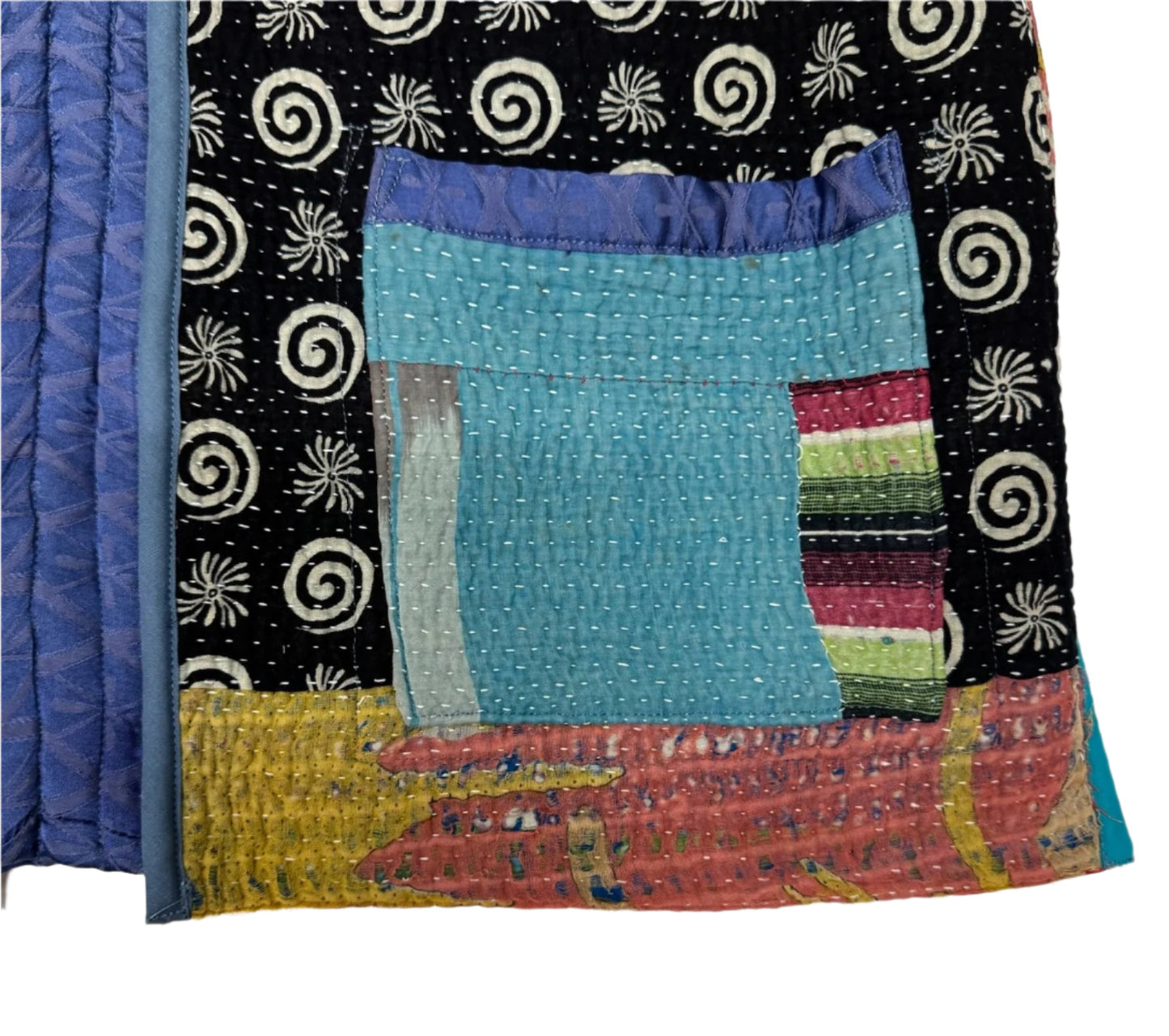 Kantha Kimono Jacket (*patchwork squares)