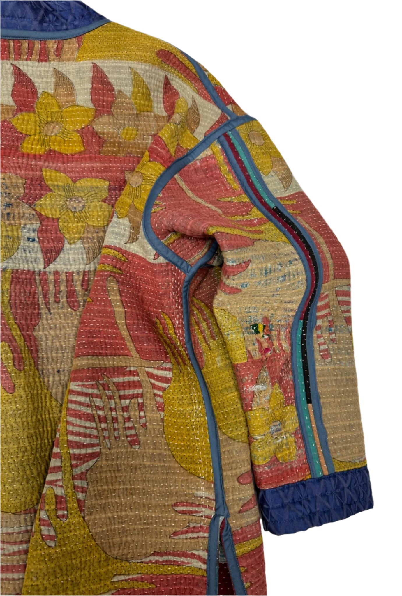 Kantha Kimono Jacket (*patchwork squares)