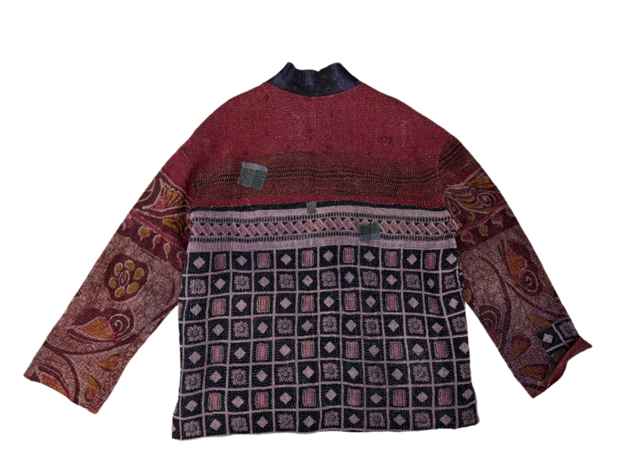 Kantha Kimono Jacket (paisley/ block print)