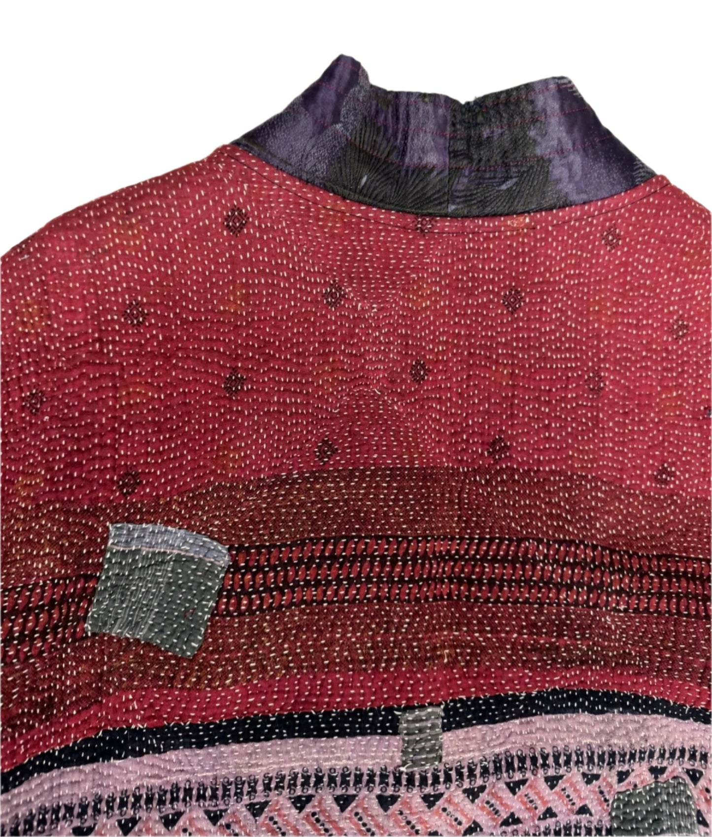 Kantha Kimono Jacket (paisley/ block print)