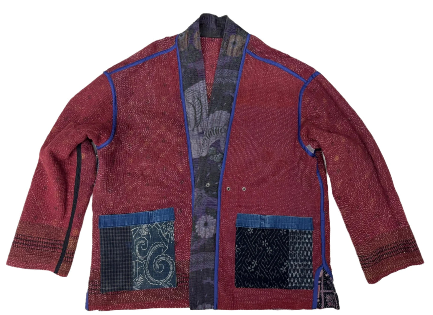 Kantha Kimono Jacket (paisley/ block print)