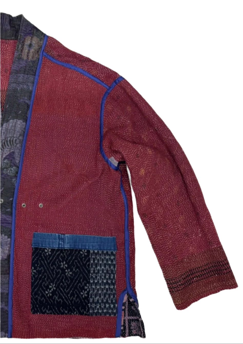 Kantha Kimono Jacket (paisley/ block print)