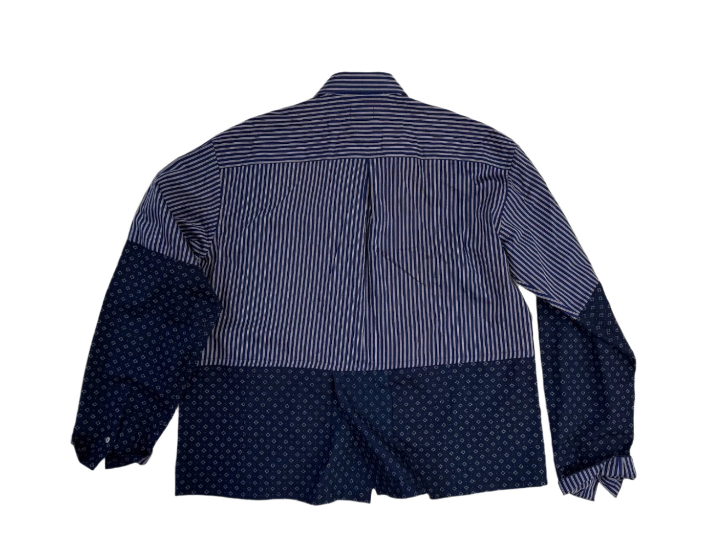 Shacket- Stripe Foulard Button-Down, Size L