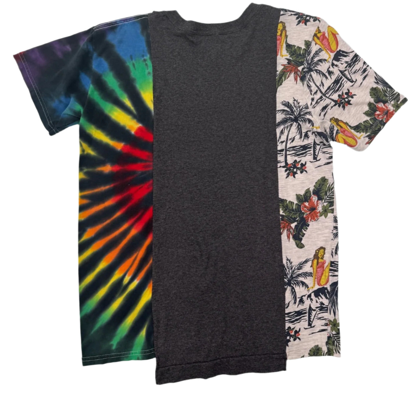 Hawaii Stripe Tie-Dye Tee size S