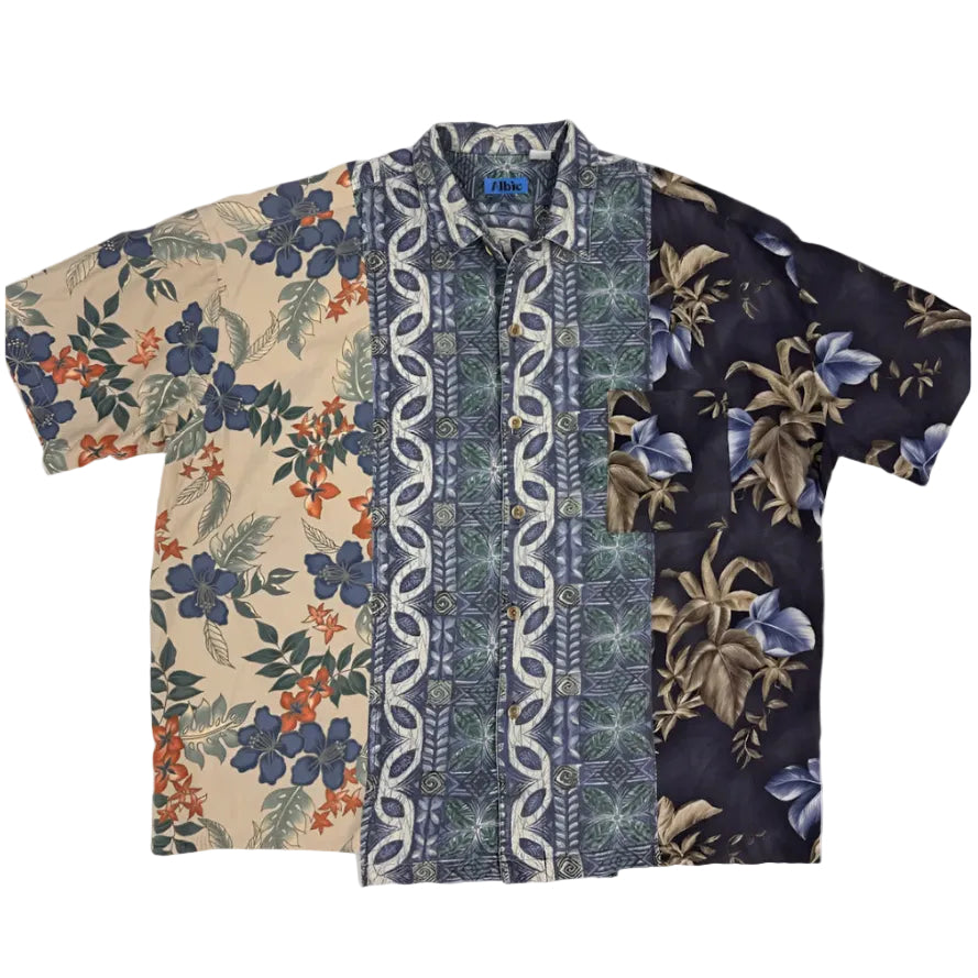 Hawaiian Tiles Triple Shirt Size XL